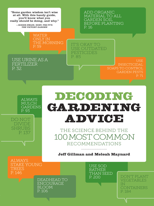 Title details for Decoding Gardening Advice by Jeff Gillman - Available